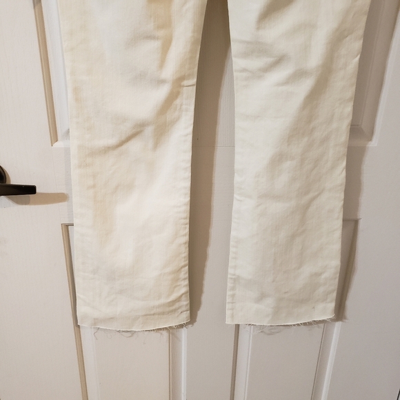 7 For All Mankind Size 30 Bootcut Women's Cream Jeans - Picture 8 of 15